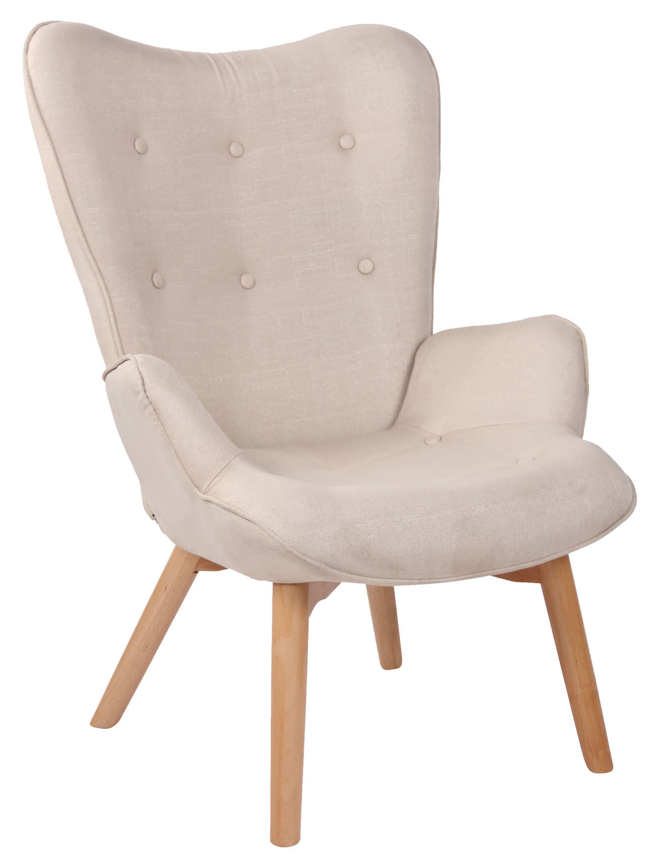 Lounger Durham tyg creme